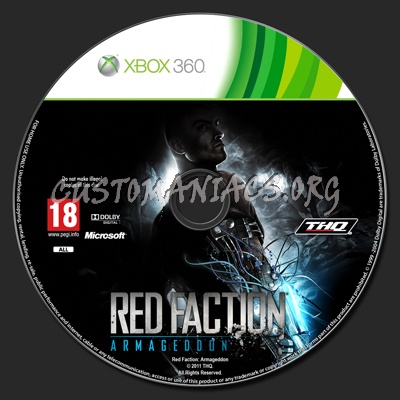 Red Faction Armageddon dvd label