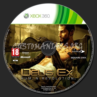 Deus Ex: Human Revolution dvd label