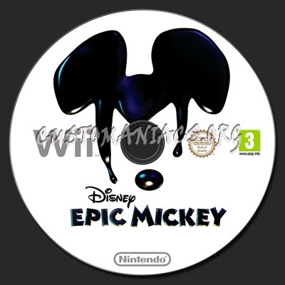 Epic Mickey dvd label