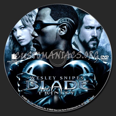 Blade Trinity dvd label