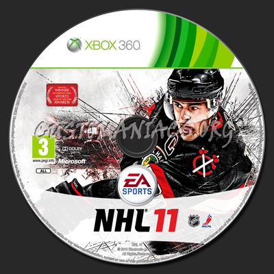 Nhl 11 dvd label