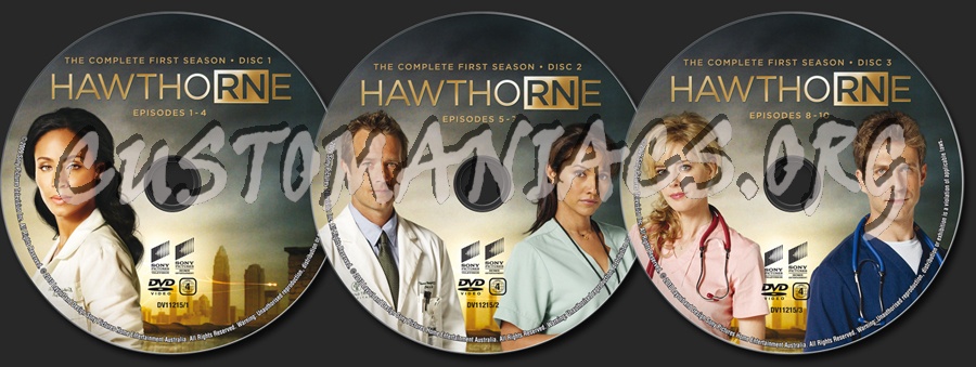 Hawthorne Season 1 dvd label