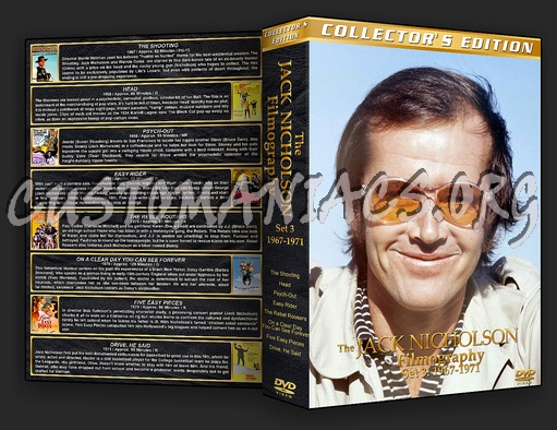 The Jack Nicholson Complete Filmography 1958-2010 dvd cover