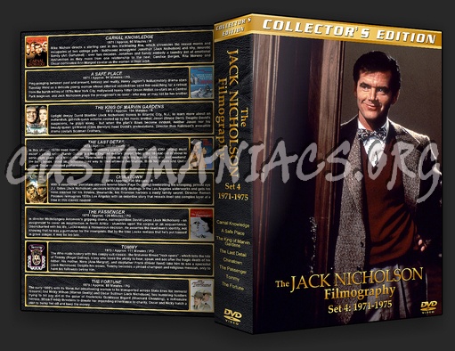 The Jack Nicholson Complete Filmography 1958-2010 dvd cover