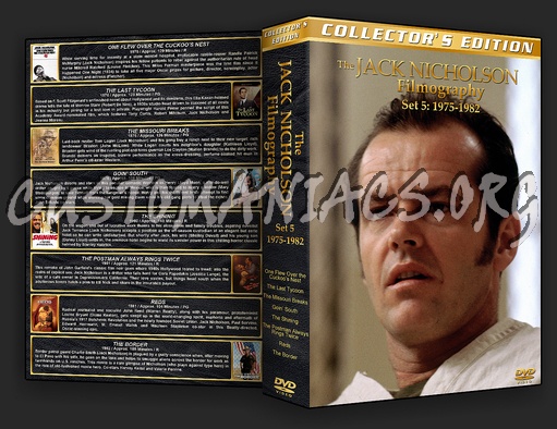 The Jack Nicholson Complete Filmography 1958-2010 dvd cover