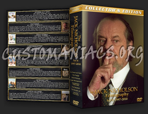 The Jack Nicholson Complete Filmography 1958-2010 dvd cover