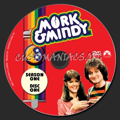 Mork & Mindy Season One dvd label