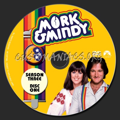 Mork & Mindy Season Three dvd label - DVD Covers & Labels by ...