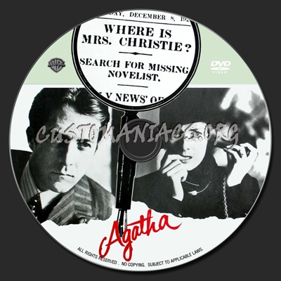 Agatha dvd label