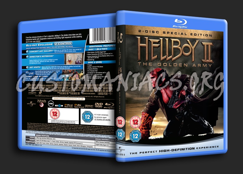 Hellboy 2 The Golden Army blu-ray cover