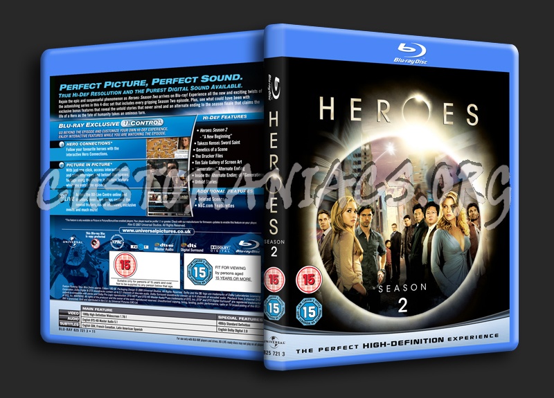 Heroes Season 2 blu-ray cover