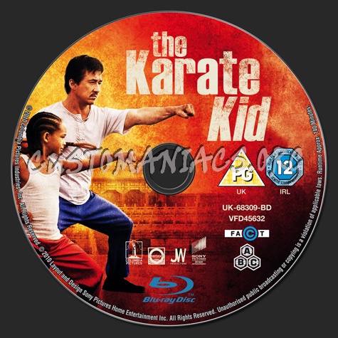 The Karate Kid (2010) blu-ray label