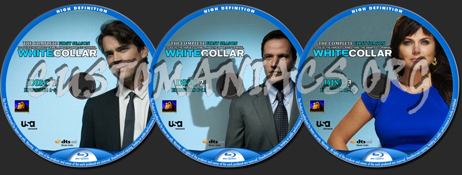 White Collar Season 1 blu-ray label