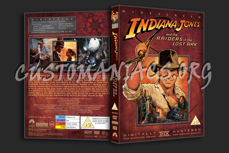 Indiana Jones and the Raiders of the Lost Ark dvd cover