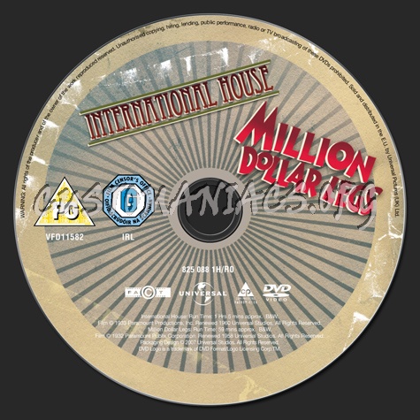 International House  Million Dollar Legs dvd label