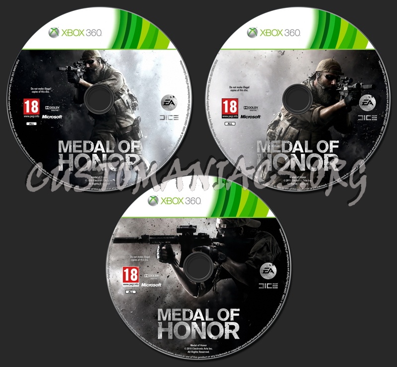 Medal of Honor dvd label