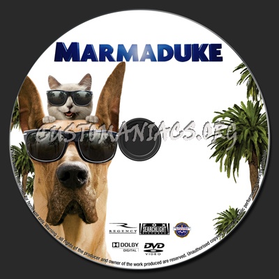 Marmaduke dvd label