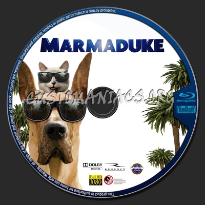 Marmaduke blu-ray label