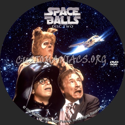 Spaceballs dvd label