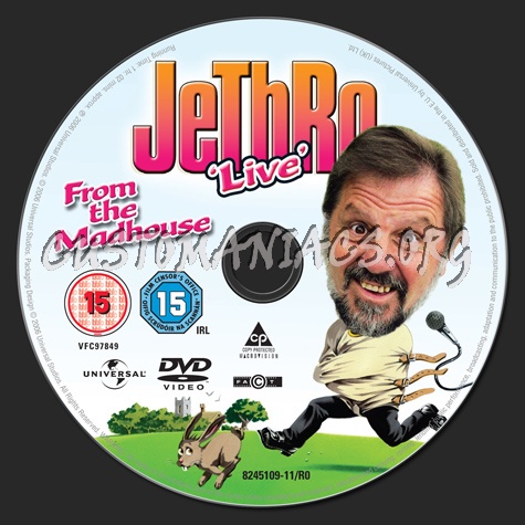 Jethro Live From the Madhouse dvd label