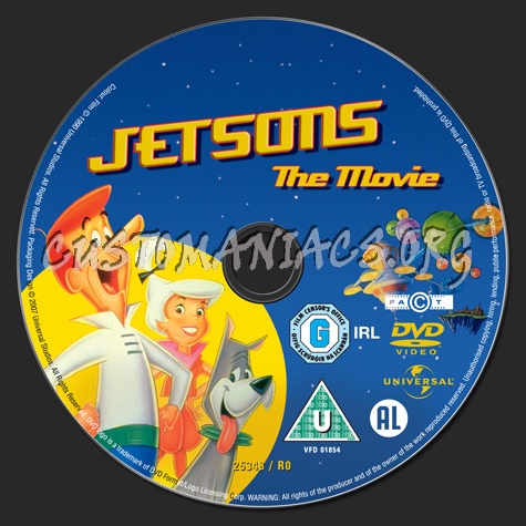 Jetsons the Movie dvd label DVD Covers Labels by Customaniacs