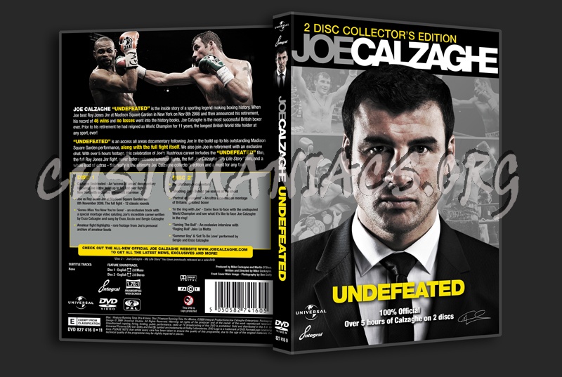 Joe Calzaghe Undefeated dvd cover