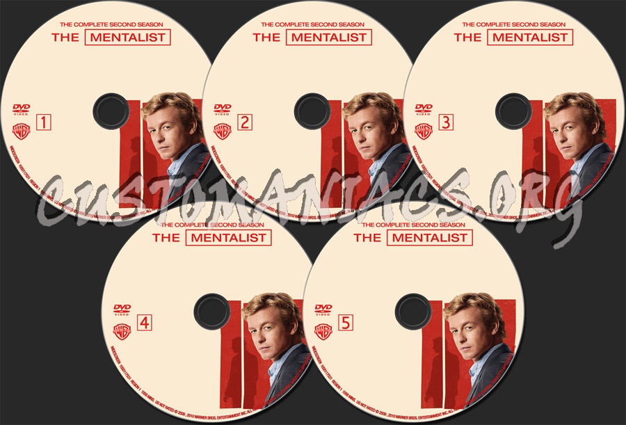 The Mentalist Season 2 dvd label