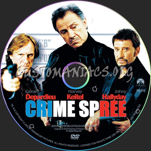 Crime Spree / Wanted dvd label