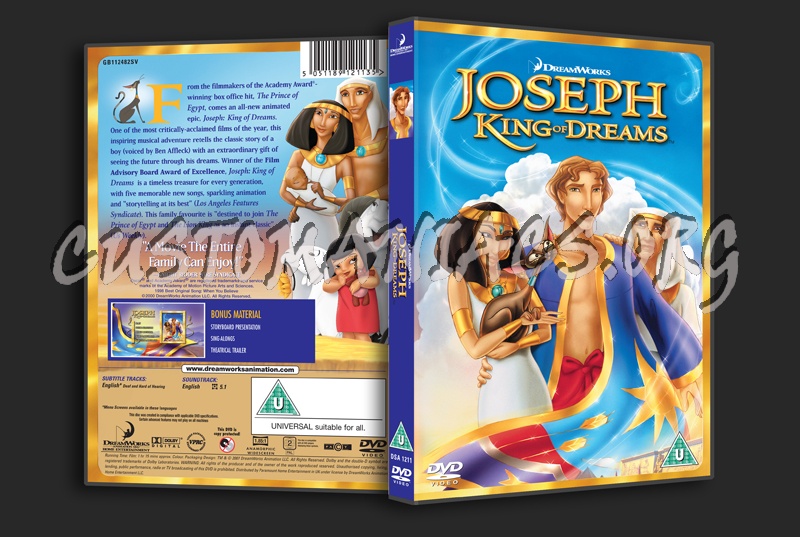 Joseph King of Dreams dvd cover