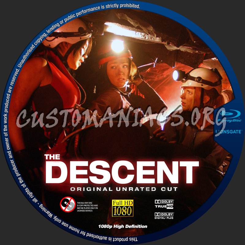 The Descent Part 1 blu-ray label