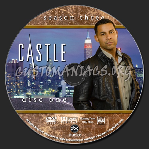 Castle Season 3 dvd label