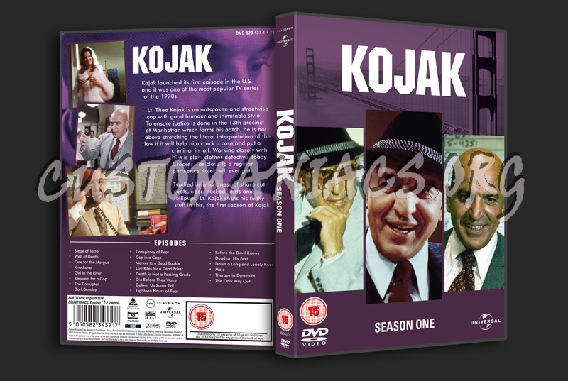 Kojak Season 1 dvd cover