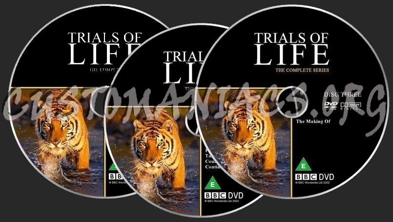 The Trials Of Life dvd label