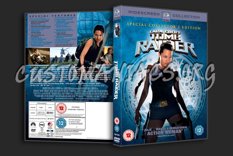 Lara Croft Tomb Raider dvd cover