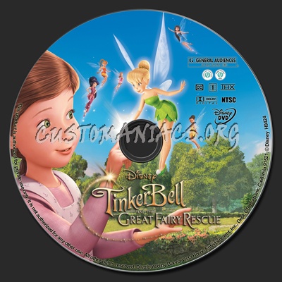 Tinker Bell And The Great Fairy Rescue dvd label