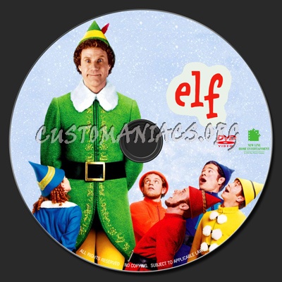 Elf dvd label