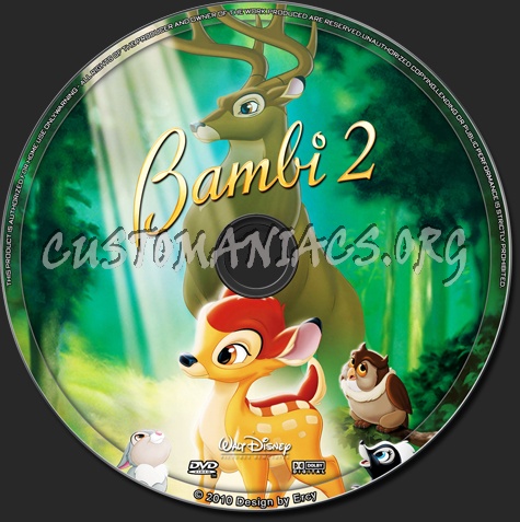 Bambi 2 dvd label