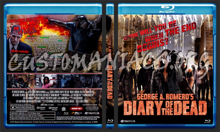 Diary Of The Dead blu-ray cover