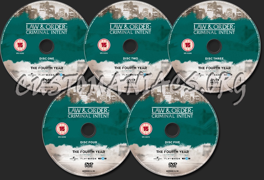 Law & Order Criminal Intent Season 4 dvd label