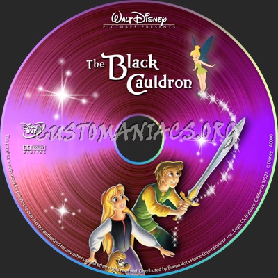 The Black Cauldron dvd label