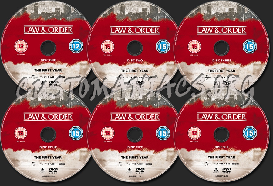 Law & Order Season 1 dvd label