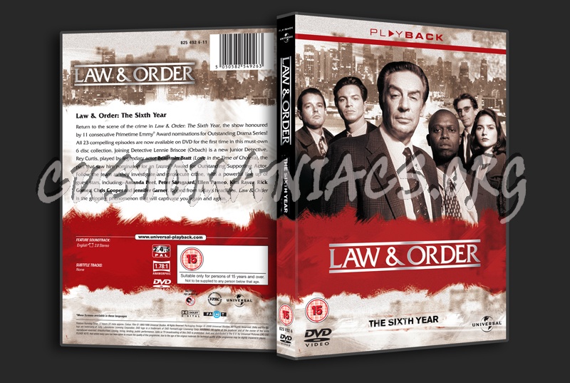 Law & Order Season 6 dvd cover