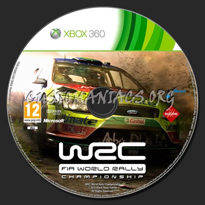 WRC: FIA World Rally Championship dvd label