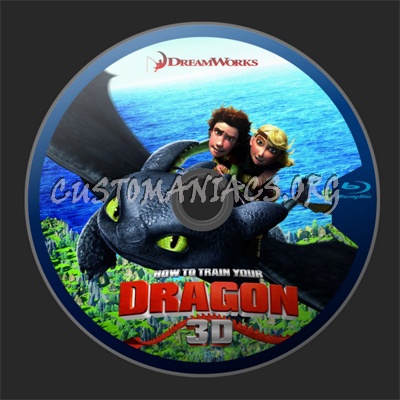 How To Train Your Dragon blu-ray label