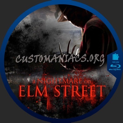 А Nightmare on Elm Street blu-ray label