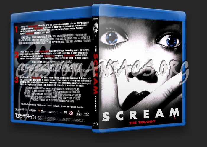 Scream - The Trilogy blu-ray cover