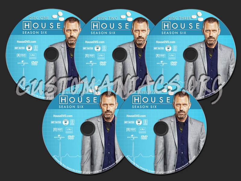 House MD Season 6 dvd label