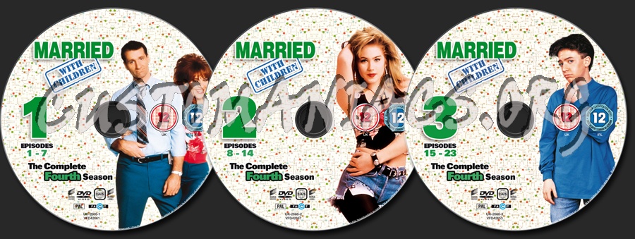 Married With Children Season 4 dvd label