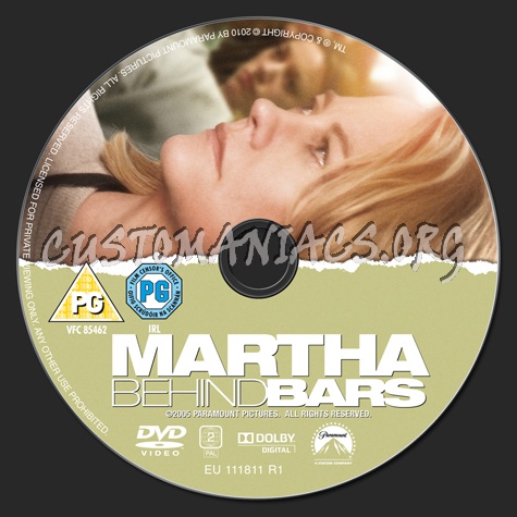 Martha Behind Bars dvd label