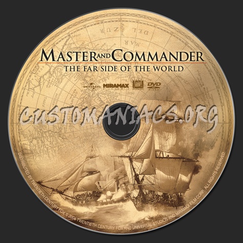 Master & Commander dvd label